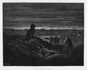 Profeten fra Betels død, illustration fra Dore-bibelen af Gustave Dore