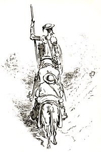 Don Quijote på sin hest, efterfulgt af Sancho på sit æsel af Gustave Dore
