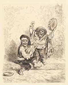 Dværgmusikere fra Granada af Gustave Dore