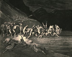 En lignende måde Adams onde yngel, c1890. af Gustave Dore