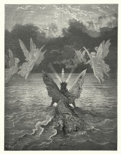Gustave Dore-illustration til Coleridges Rime of the Ancient Mariner (kobberstik) af Gustave Dore