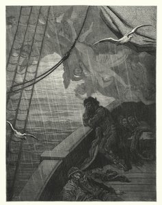 Gustave Dore-illustration til Coleridges Rime of the Ancient Mariner (kobberstik) af Gustave Dore
