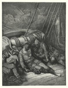 Gustave Dore-illustration til Coleridges Rime of the Ancient Mariner (kobberstik) af Gustave Dore