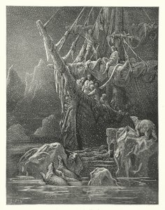 Gustave Dore-illustration til Coleridges Rime of the Ancient Mariner (kobberstik) af Gustave Dore
