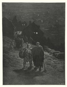 Gustave Dore-illustration til Coleridges Rime of the Ancient Mariner (kobberstik) af Gustave Dore
