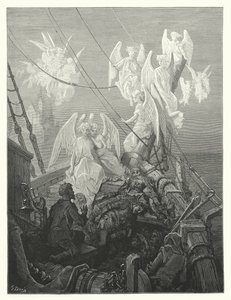 Gustave Dore-illustration til Coleridges Rime of the Ancient Mariner (kobberstik) af Gustave Dore