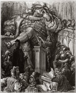 Illustration af Gustave Dore til Grand Gargantuas uvurderlige liv af Francois Rabelais - illustration fra 