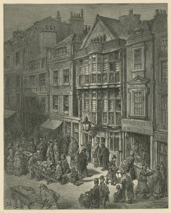 Illustration af Bishopsgate Street af Gustave Dore