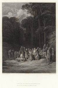 Illustration til Vivien af Alfred Tennyson af Gustave Dore