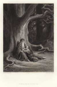 Illustration til Vivien af Alfred Tennyson af Gustave Dore
