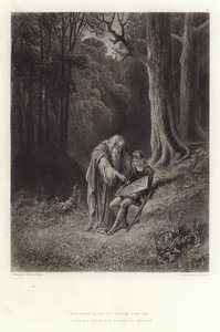 Illustration til Vivien af Alfred Tennyson af Gustave Dore