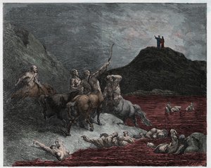 Helvede, Canto 12: Nessus af Gustave Dore