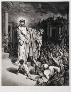 Jesus præsenteret for folket under sin retssag, Illustration fra Dore-bibelen af Gustave Dore