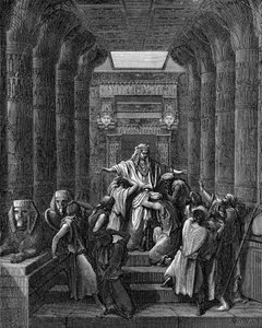 Joseph bliver genforenet med sine brødre af Gustave Dore