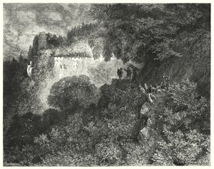 Tornerose; Tornerose (gravering) af Gustave Dore