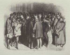 Backstage på Fondsbørsen af Gustave Dore