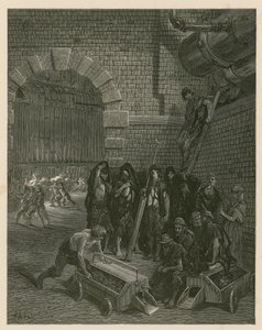 Lambeth Gas Works, London af Gustave Dore