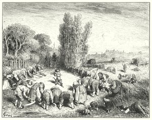 Mesterkatten eller pusset i støvler; Puss In Boots (gravering) af Gustave Dore