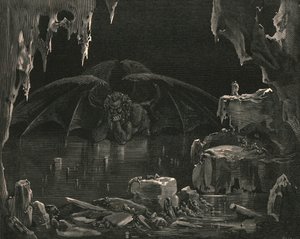 Se! udbrød han, lo Dis!, c1890. af Gustave Dore