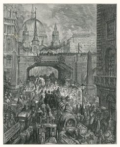 Ludgate Hill (gravering) af Gustave Dore
