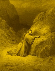 Maria Magdalena, den angrende synder - Bibelen af Gustave Dore
