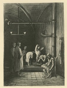 Mænd i badene i tilflugtsstedet af Gustave Dore