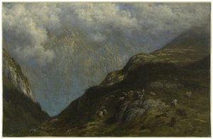 Bjerglandskab af Gustave Dore