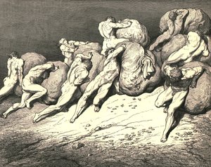 Ikke alt det guld, der er under månen eller nogensinde har været, c1890. af Gustave Dore