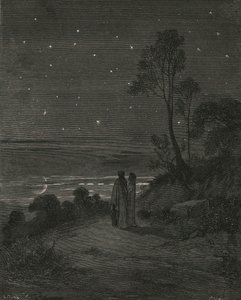 Nu var dagen afsted, c1890. af Gustave Dore