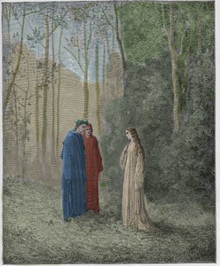 Purgatorio, Canto 5: Dante taler med Pia de Tolomei af Gustave Dore