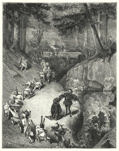 Riquet a La Houppe; Ricky of the Tuft (gravering) af Gustave Dore