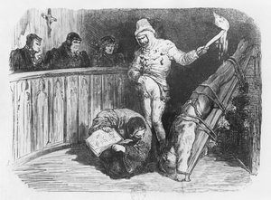 Inkvisitionsscene, illustration fra 