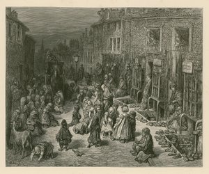 Seven Dials, London af Gustave Dore