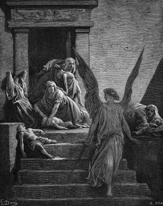 Egyptens syv plager, 1866 af Gustave Dore