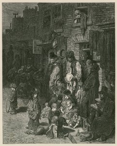 Slumkvarterer i London (gravering) af Gustave Dore
