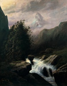 Storm på Cervin-bjerget, 1800-tallet. af Gustave Dore