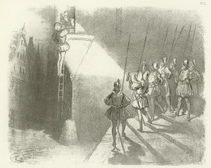 Overrasket af Watchmen - Reign of Henry IV (gravure) af Gustave Dore