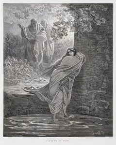 Susanna i badet (Dan. 13:1-26), illustration fra Dore-bibelen af Gustave Dore