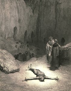 Den gennemborede ånd...var ham, der gav farisæernes råd, ca. 1890. af Gustave Dore