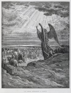 Englen viser sig for Joshua i af Gustave Dore