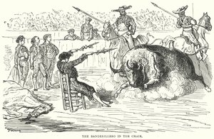 Banderilleroen i stolen (kobberstik) af Gustave Dore