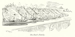 Vildsvinets familie (kobberstik) af Gustave Dore