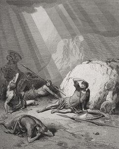 The Conversion of St. Paul, Apostlenes Gerninger 9:1-6, illustration fra Dores 
