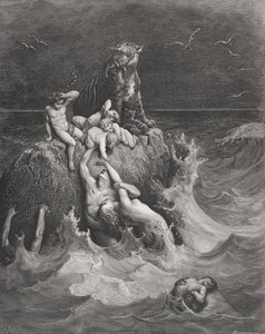 Syndfloden, illustration fra Dores 