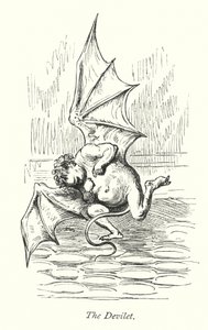 Djævelen (kobberstik) af Gustave Dore