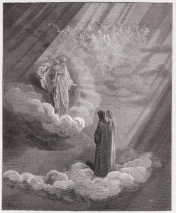 Den guddommelige komedie (La Divina Commedia, La Divine Comedie), Paradiso, Canto 16: Cacciaguidas sjæl taler om Firenze - af Dante Alighieri (1265-1321) - Illustration af Gustave Dore (1832-1883) af Gustave Dore