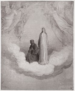 Den guddommelige komedie (La Divina Commedia, La Divine Comedie), Paradiso, Canto 21: Salige Beatrice i den syvende cirkel - af Dante Alighieri (1265-1321) - Illustration af Gustave Dore (1832-1883) af Gustave Dore