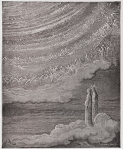 Den guddommelige komedie (La Divina Commedia, La Divine Comedie), Paradiso, Canto 28: Himlens glitrende vært - af Dante Alighieri (1265-1321) - Illustration af Gustave Dore (1832-1883) af Gustave Dore