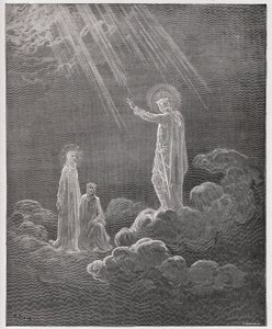Den guddommelige komedie (La Divina Commedia, La Divine Comedie), Paradiso, Canto 8: Charles Martel taler til Dante og Beatrice - af Dante Alighieri (1265-1321) - Illustration af Gustave Dore (1832-1883) af Gustave Dore