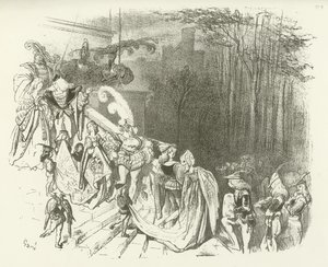 Slottets herrer og damer. Tidligt 16. århundrede (dybtryk) af Gustave Dore